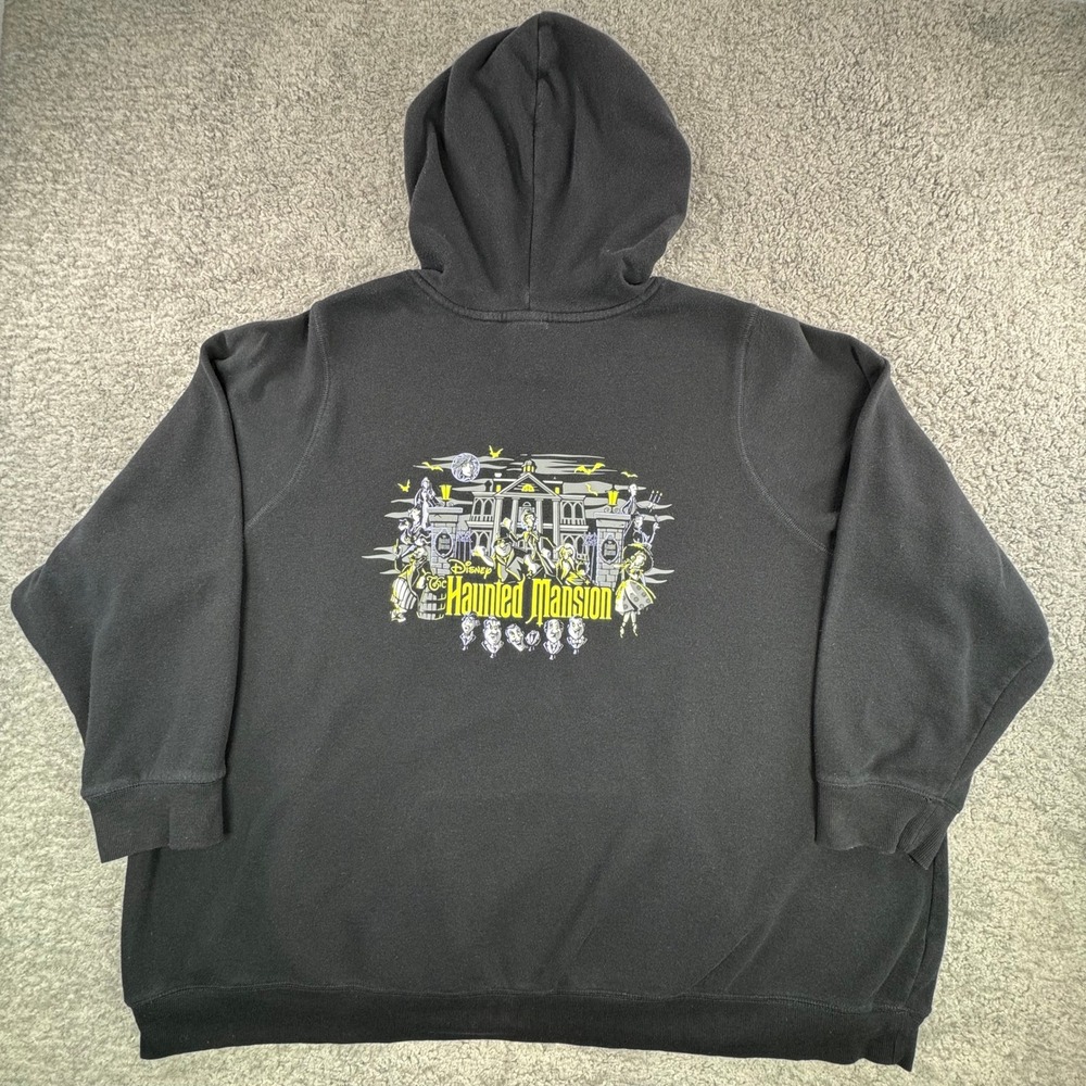 Disney The Haunted Mansion Black Hoodie Mens 5XL Oversized Graphic Pullover - Picture 10 of 11
